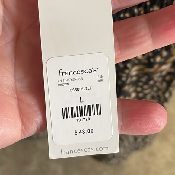 Francesca’s” Leopard Dress Large NWT - Picture 6 of 10